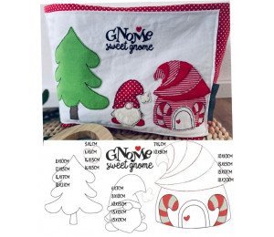 Stickserie - Weihnachtswichtel Appli